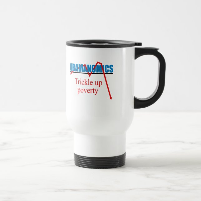 Mug De Voyage Obamanomics - filet vers le haut de la pauvreté (Droite)