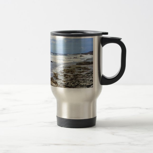 Mug De Voyage Océan rocheux d'Aruba (Droit)