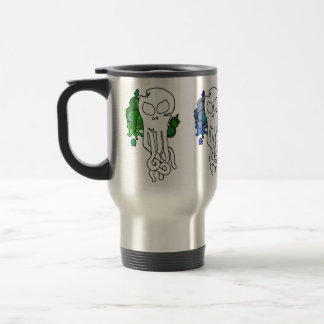 Mug De Voyage Octo Crâne bleu et vert
