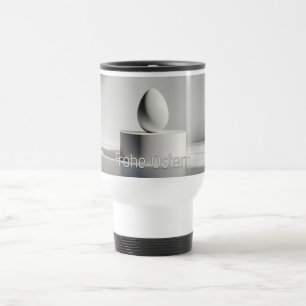 Mug De Voyage Œuf de Pâques minimaliste sur un socle moderne