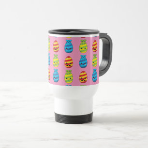 Mug De Voyage Oeufs de Pâques de Kawaii avec des rubans