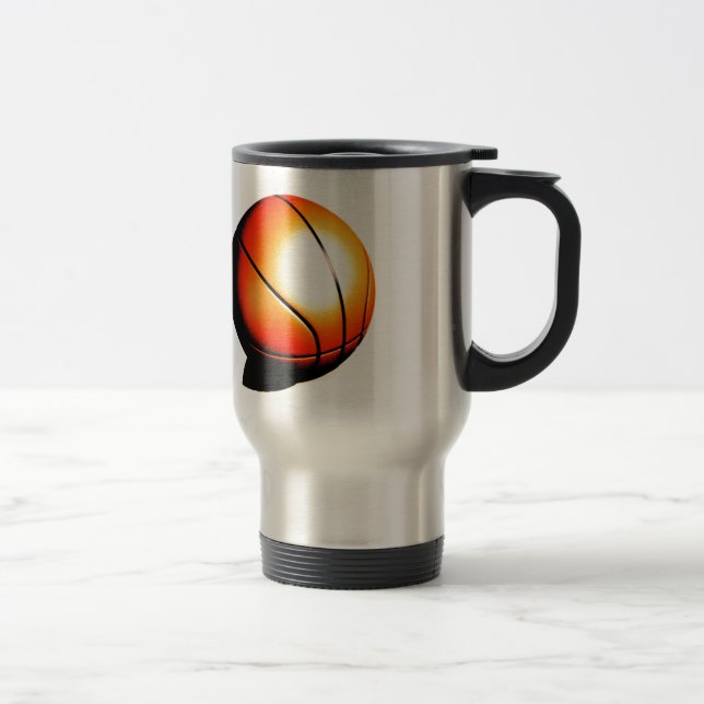 Mug De Voyage Oeuvre de basket-ball (Droit)