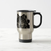 Oeuvre de Loup noir et blanc