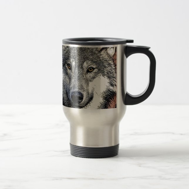Mug De Voyage OEuvre Wolf Eyes (Droit)