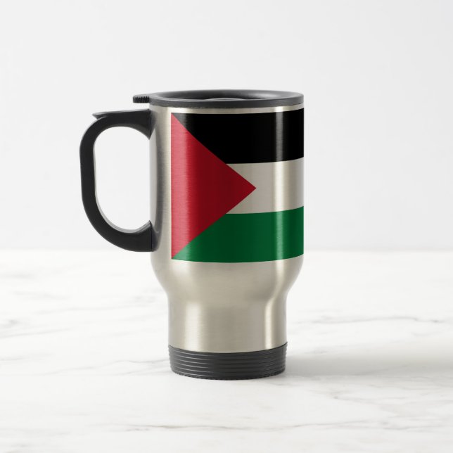 Mug De Voyage officiellement le drapeau de l'État de Palestine (Gauche)
