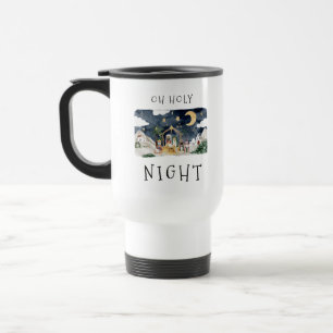 Mug De Voyage Oh Holy Nativité Africaine Américaine Noël