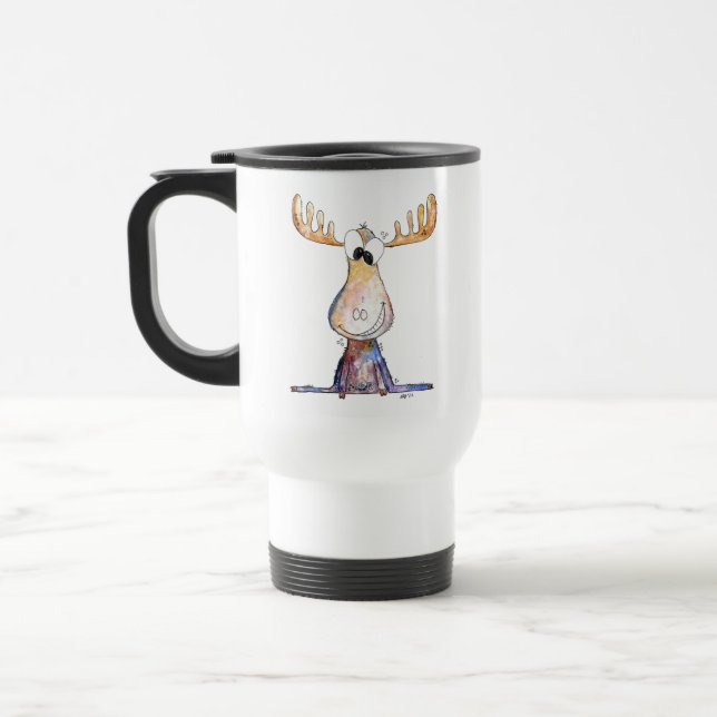 Mug De Voyage Oie blanche mignonne (Gauche)