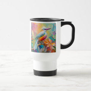 Mug De Voyage Oiseau à poitrine rouge à bec rose