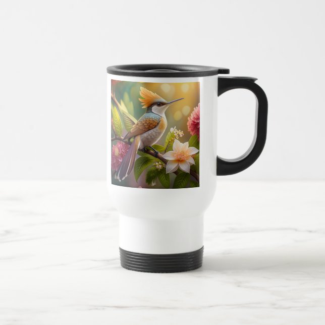 Mug De Voyage Oiseau Fantastique Méliphage à Crête Dorée (Droite)