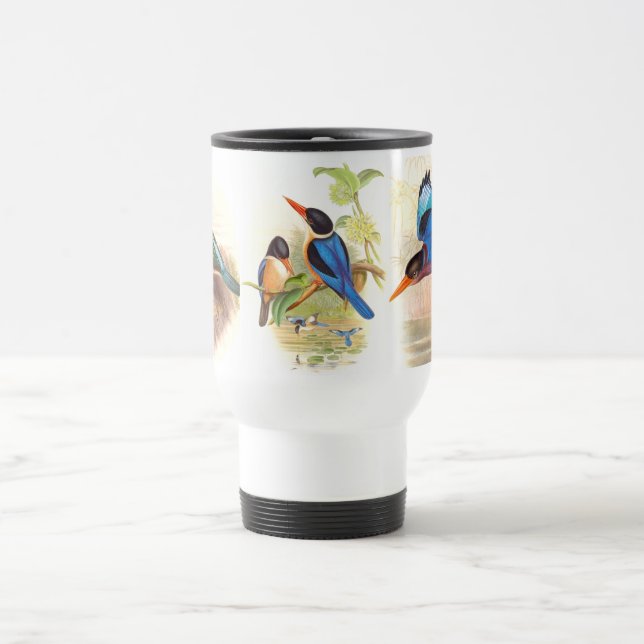 Mug De Voyage Oiseaux de martin-pêcheur de Goulds (Centre)