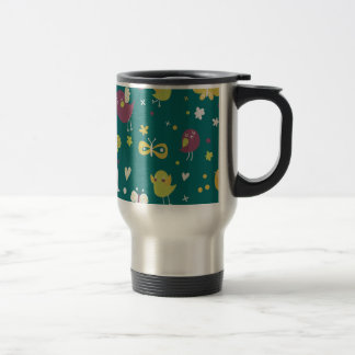 Mug De Voyage Oiseaux et papillons