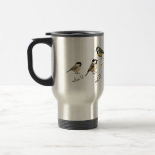 Mug de voyage Oiseaux – Oiseaux de jardin aquarell