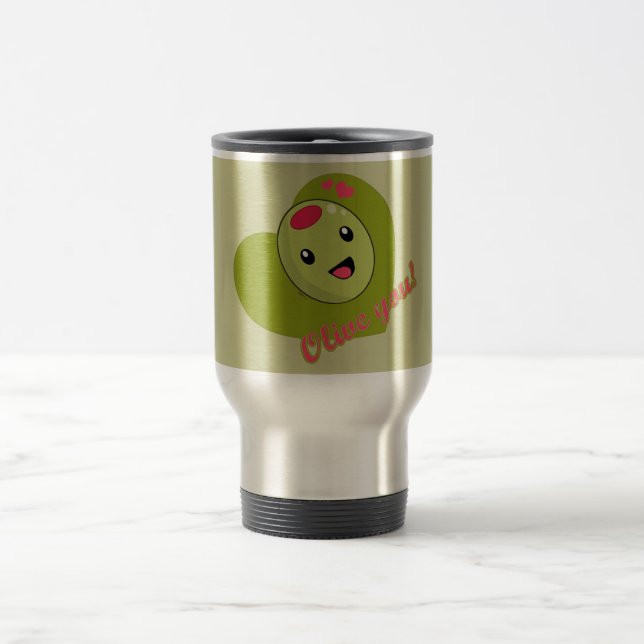 Mug De Voyage Olive que vous attaquez (Centre)