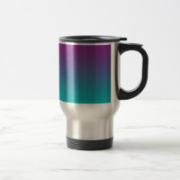 Ombre pourpre et turquoise