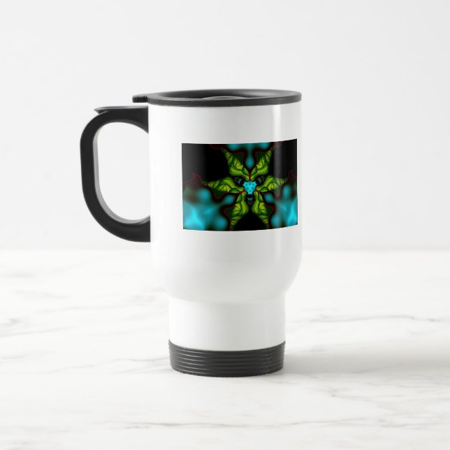 Mug De Voyage Ombres de démon - vertes et masque jaune (Gauche)