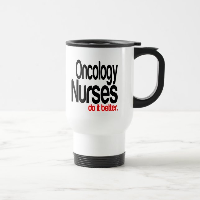 Mug De Voyage Oncologie Les infirmières font mieux (Droite)