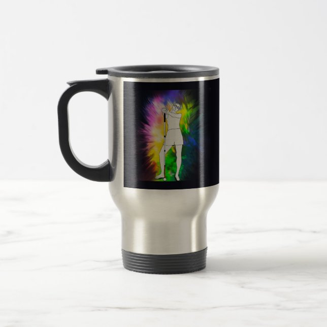 Mug De Voyage Oops Je ne t'ai pas vu, fille aveugle à teinture à (Gauche)