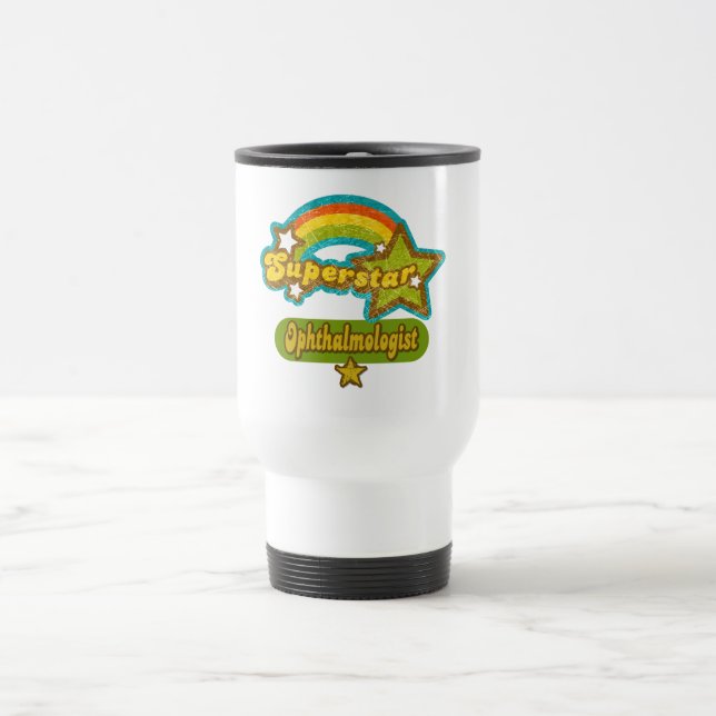 Mug De Voyage Ophtalmologue de superstar (Centre)