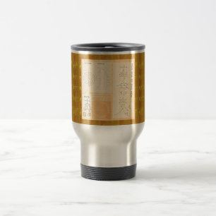 Mug De Voyage Or curatif de REIKI : Or de CRISTAL de signes de