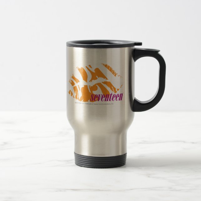 Mug De Voyage Orange de zèbre (Droit)