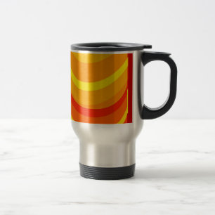 Mug De Voyage Orange rouge et confiture jaune