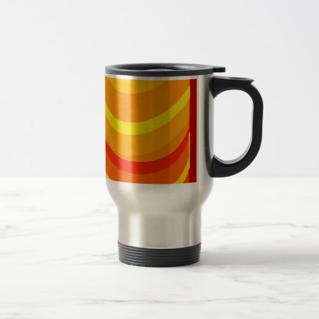 Mug De Voyage Orange rouge et confiture jaune (Droit)