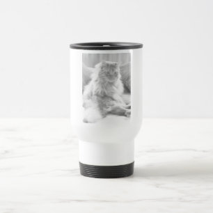 Mug De Voyage Orange Tabby Kitten/Black & White Photographie
