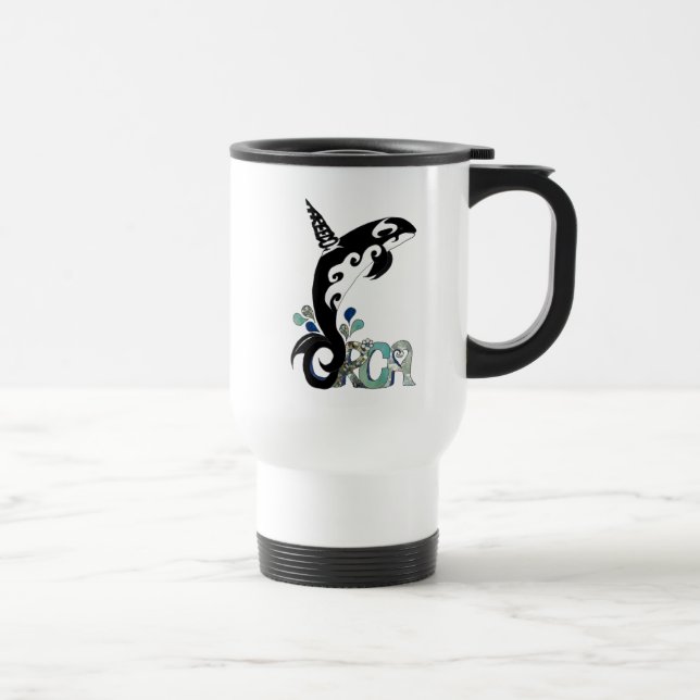 Mug de voyage Orca Freedom Art (Droite)
