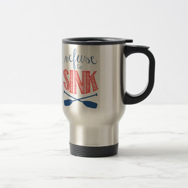 Mug De Voyage Ordures à descendre avec des avirons (Droit)