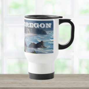 Mug De Voyage Oregon Pittoresque Coastline Photo