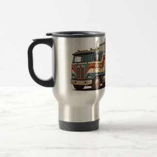 Mug De Voyage Oreiller jeté de camion semi-vintage rétro