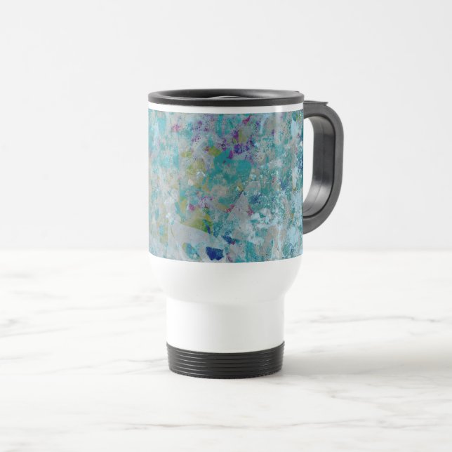 Mug De Voyage Original Moderne Un Design D'Art Abstrait (Devant droit)