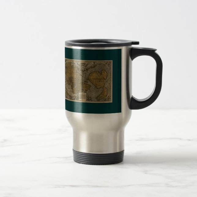 Mug De Voyage Oronce Finé Carte du Vieux Monde Historique Plan d (Droit)