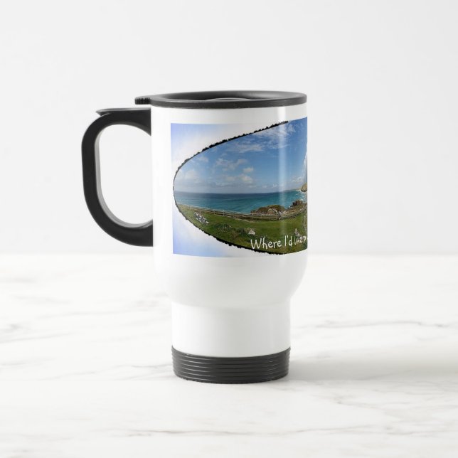 Mug De Voyage Où j’aimerais boire mon café (Gauche)