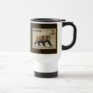 Mug De Voyage Ours de Kodiak - Postage en Alaska