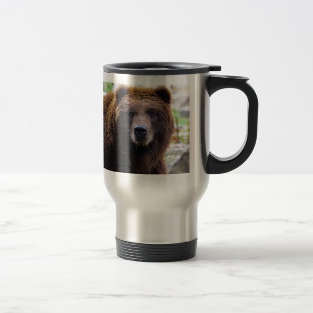 Mug De Voyage Ours gris Brown (Droit)