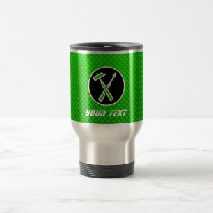 Mug De Voyage Outils verts de charpentier