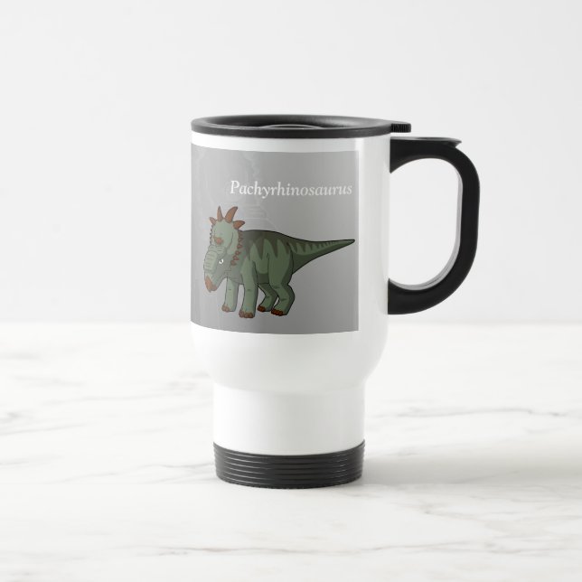 Mug De Voyage Pachyrhinosaurus dinosaure (Droite)