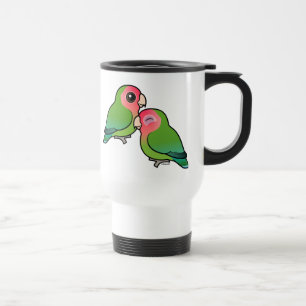 Mug De Voyage paires adorables Pêche-faites face de perruche