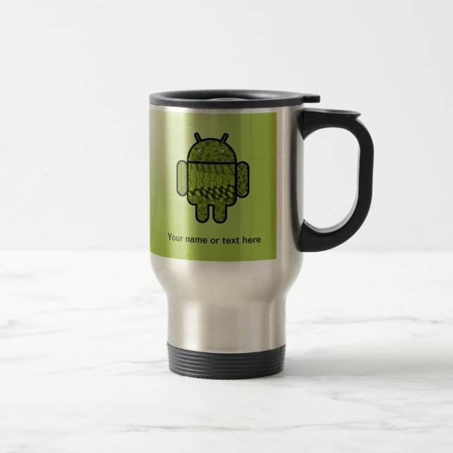 Mug De Voyage Paisley Character pour le robot Android™ (Droit)