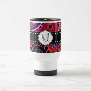 Mug De Voyage Paisley Motif, Persian Paisley, Le Boteh, Monogram