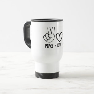 Mug De Voyage Paix Amour Café Matinées Vibes