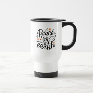 Mug De Voyage Paix sur Terre Design Floral