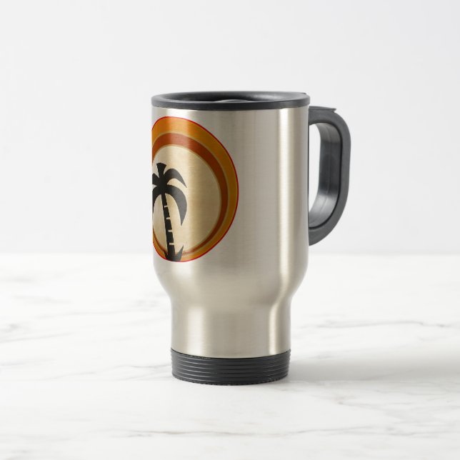 Mug De Voyage Palmier (Devant droit)