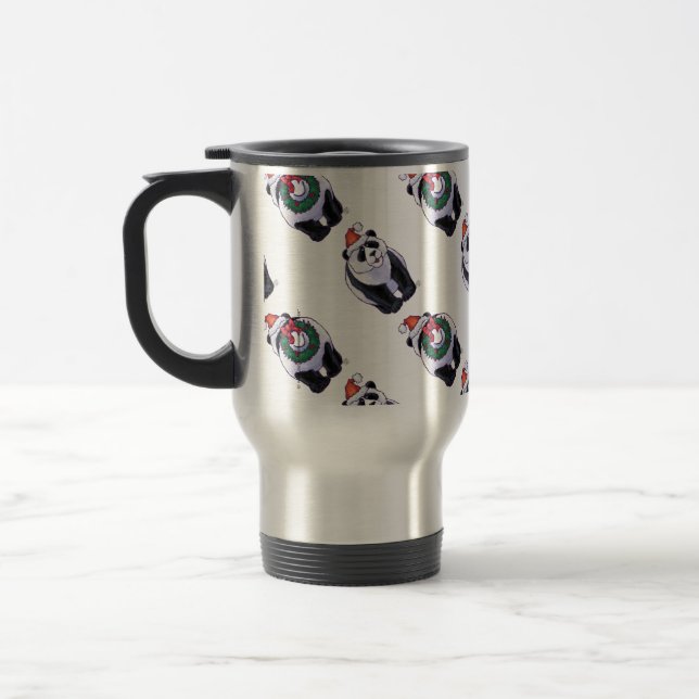 Mug De Voyage Panda Bear Noël (Gauche)