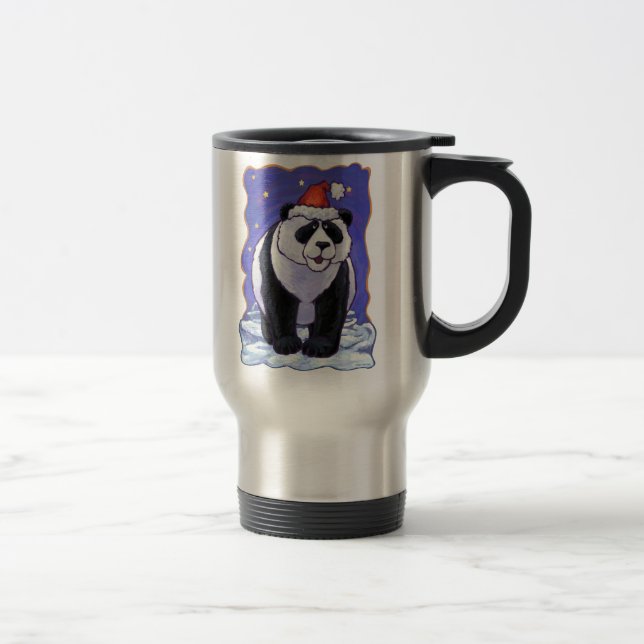 Mug De Voyage Panda Bear Noël (Droit)