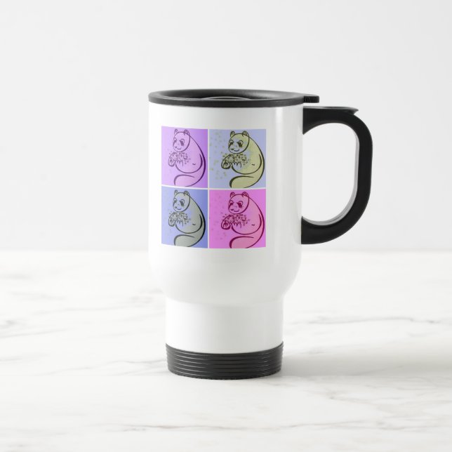 Mug De Voyage Panda Bear Pop Art (Droite)