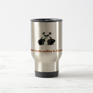 Mug De Voyage panda_drawing_st5, chacun a besoin de café dans…