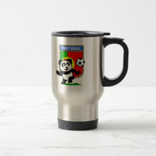 Mug De Voyage Panda du football du Portugal