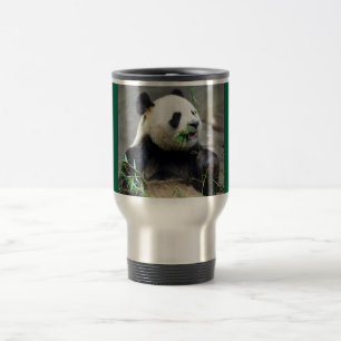 Mug De Voyage Panda géant mangeant du bambou
